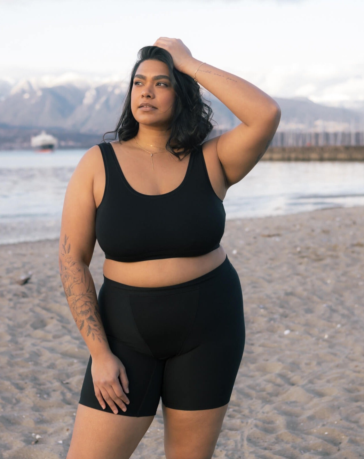 Black | Model is wearing size 2XL